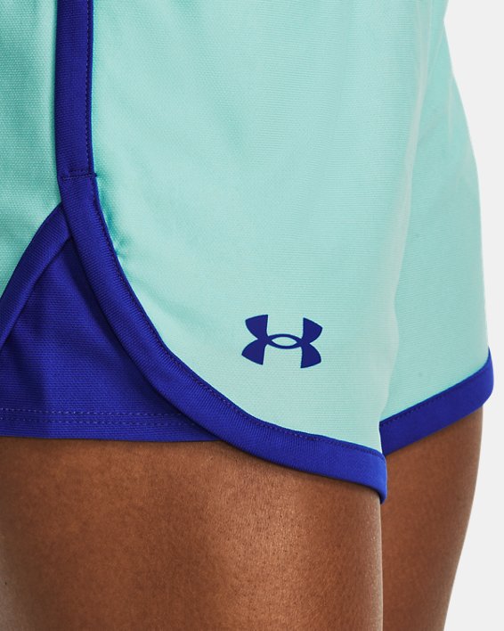 Women's UA Play Up 5" Shorts in Blue image number 3